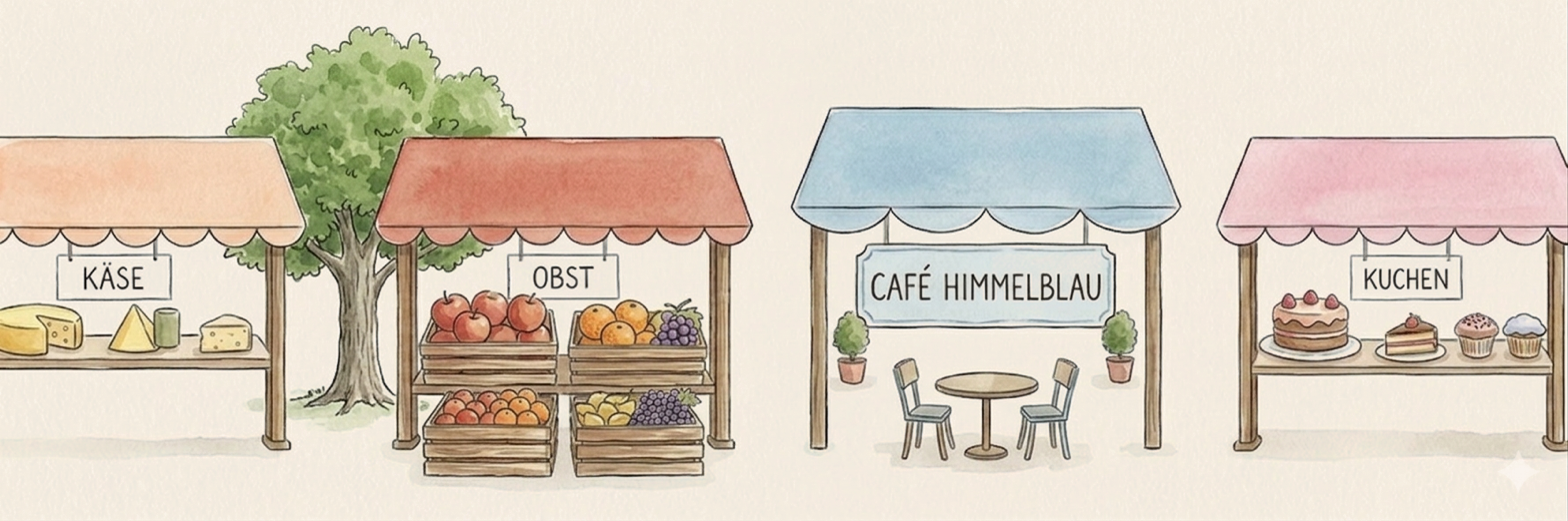 Kutschkermarkt Stände